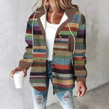 HIGHLAND PLAID HOODED COAT