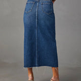 DENISE™ – Classic High-Waist Denim Skirt