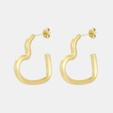 Skye – Modern Open-Heart Statement Hoop Earrings