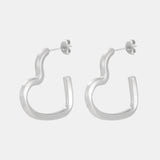 Skye – Modern Open-Heart Statement Hoop Earrings