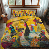 3-Piece Bed Set with Quilting - Morning Roaster