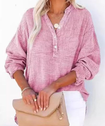 AYLA™ – Casual V-Neck Blouse