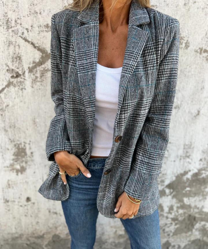 LUCINDA™ - Classic Plaid Blazer