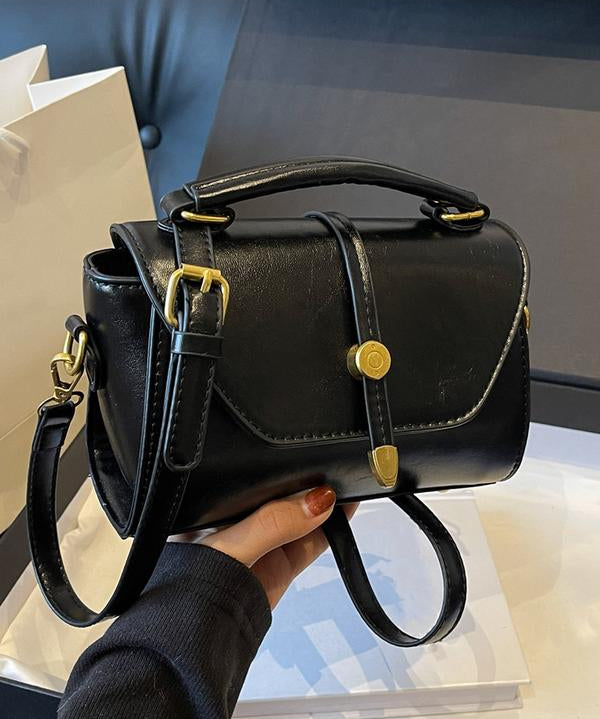 AVANLIE™ - Trendy Contrast Stitching Small Square Shoulder Bag