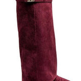 RAVEN™ - Burgundy Suede Boots