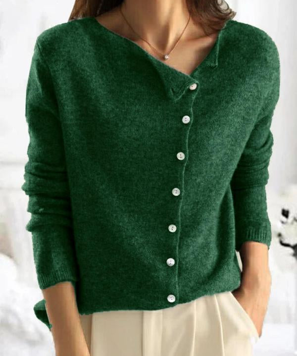 MOLLY™ - Button Front Cable Knit Sweater for Fall & Winter