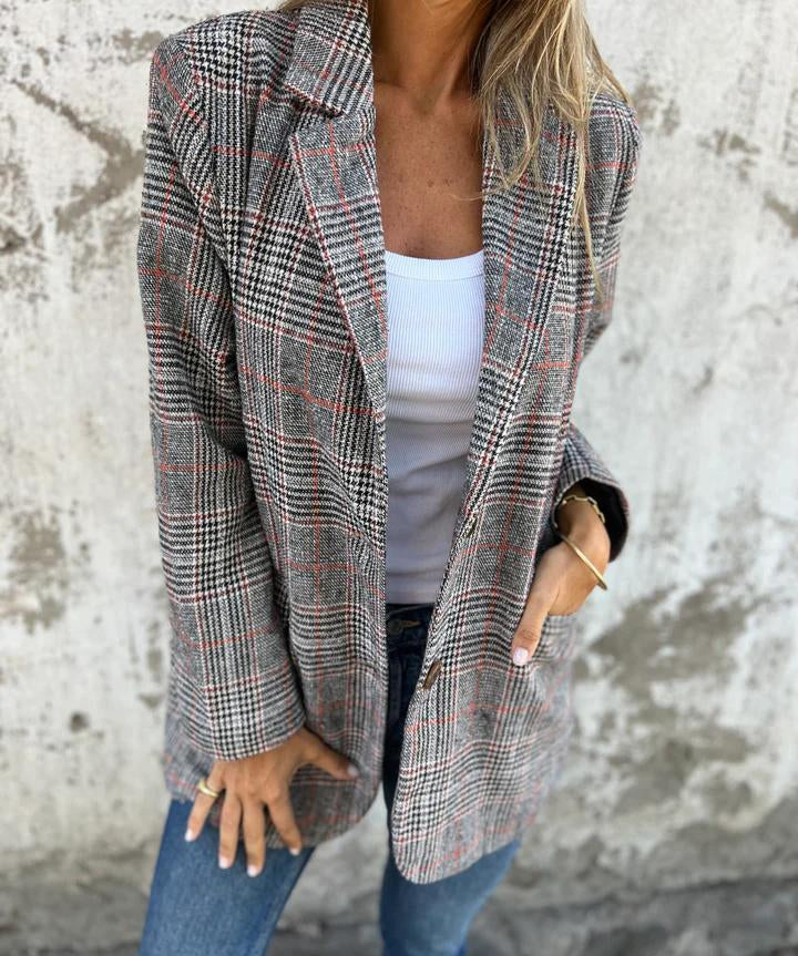 LUCINDA™ - Classic Plaid Blazer