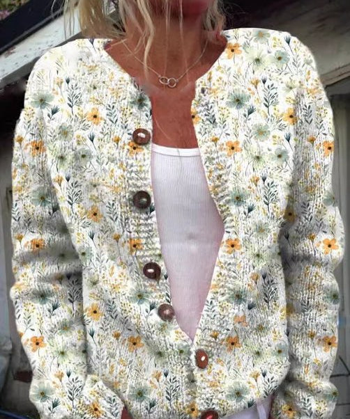 FLORA™ - Vintage Floral Cardigan