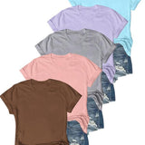 OLIVE™ - Casual Short Sleeve Tee (Pack of 5)
