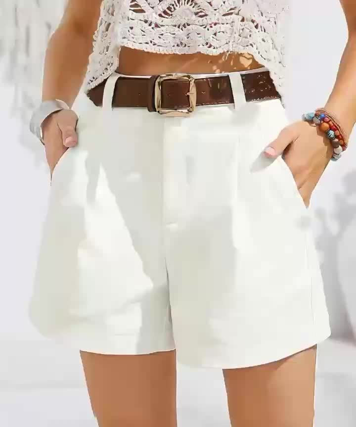 MÉLANIE™ - Chic High-Waist Shorts