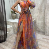 Cecelia | Elegant Split Dress