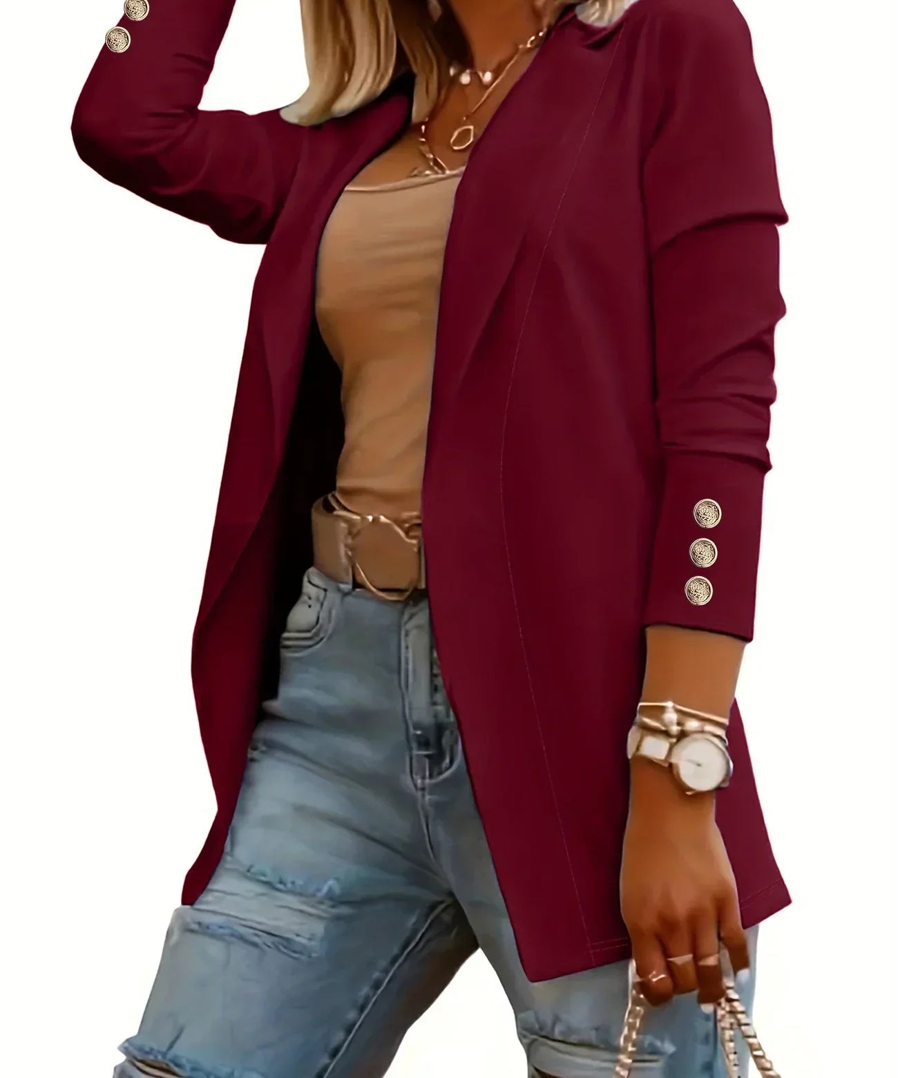 EMMA™ - Chic Open Front Jacket