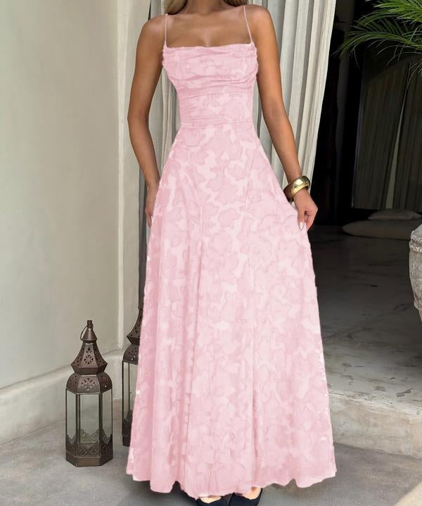 XENIA™ - Elegant Backless Lace Long Dress Fitted Design for Special Occasions & Parties