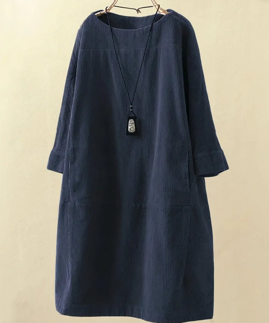 BRIDIE™ - Relaxed Fit Corduroy Midi