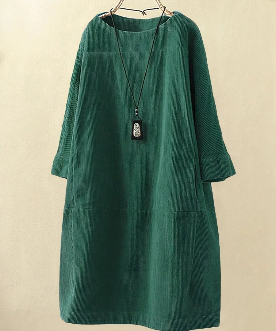 BRIDIE™ - Relaxed Fit Corduroy Midi