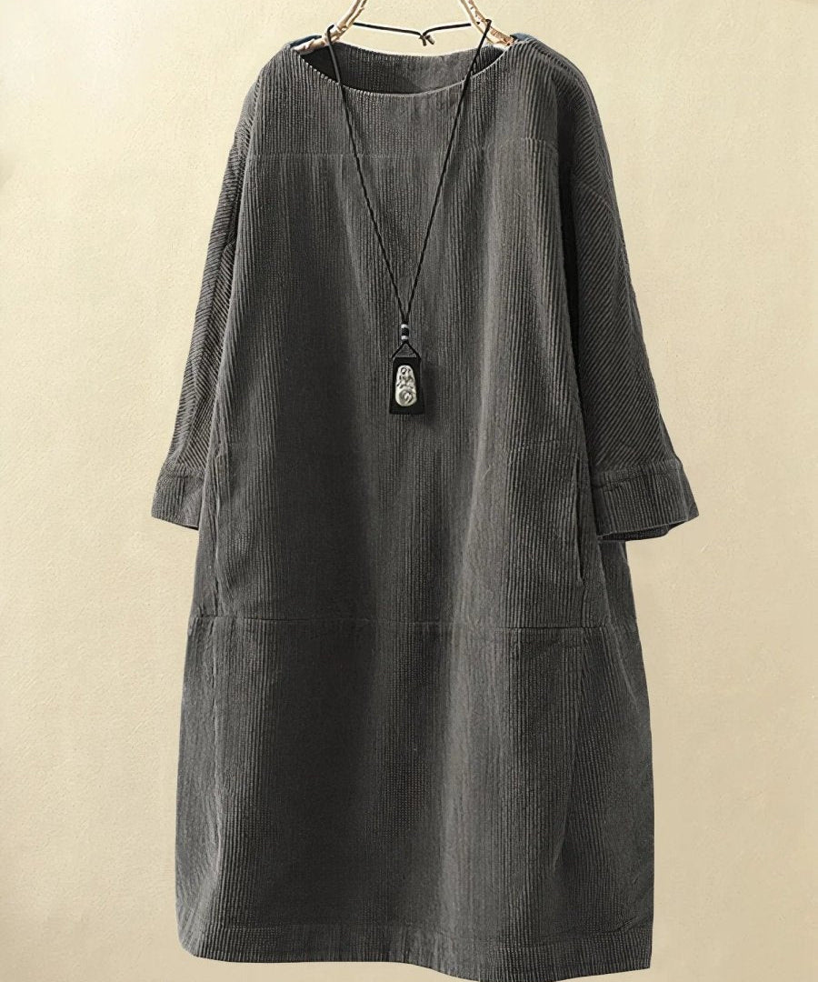 BRIDIE™ - Relaxed Fit Corduroy Midi