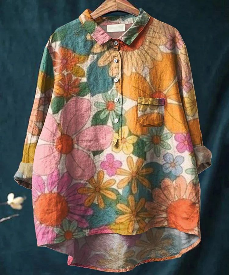 LARA™ - Floral Art Shirt