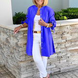 CÉLINA™ - Classy Long Shirt Jacket
