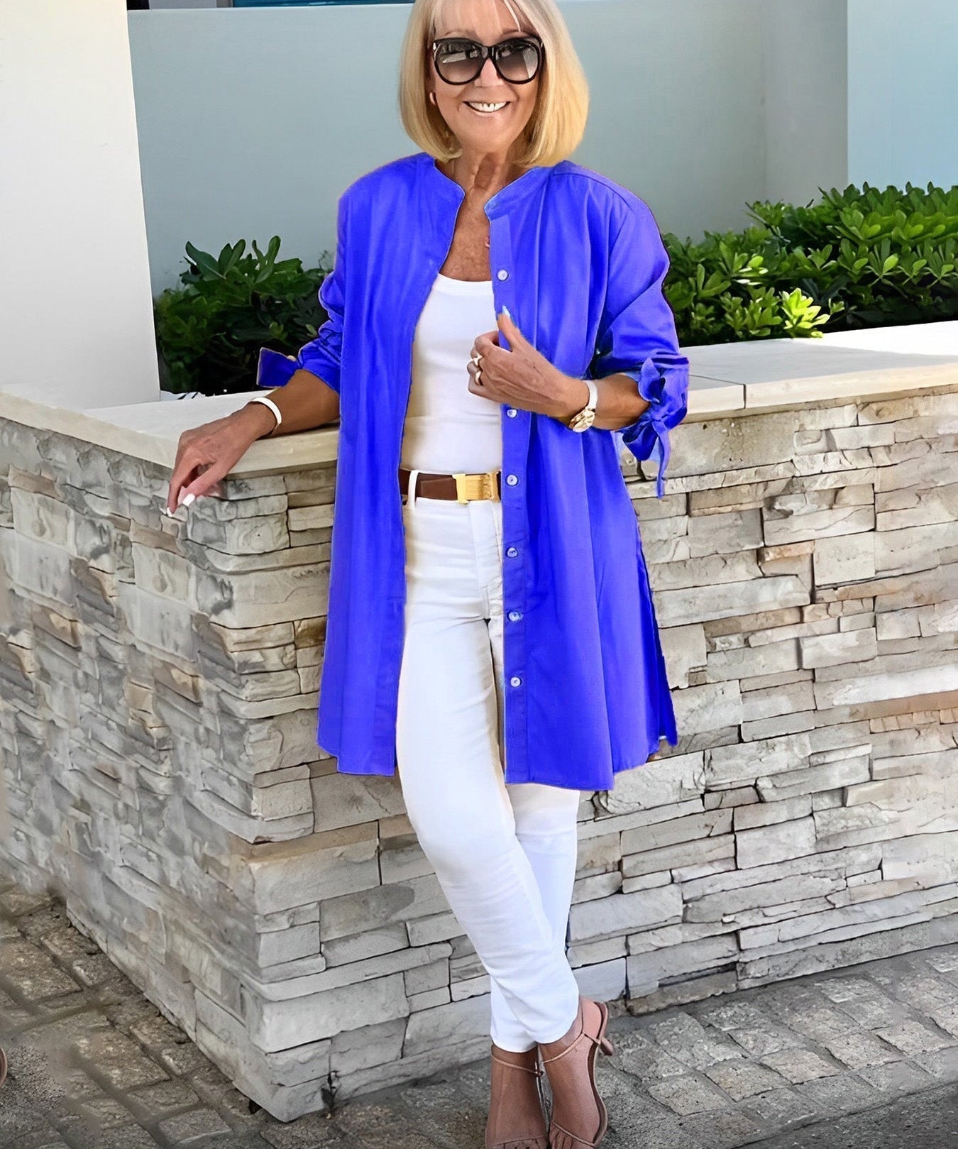 CÉLINA™ - Classy Long Shirt Jacket
