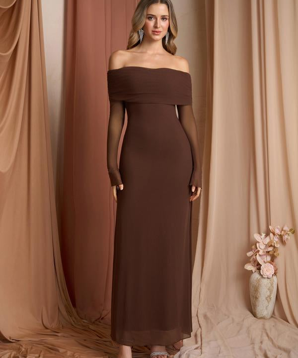 DARCIE™ - Off Shoulder Ruched Sequin Bodycon Evening Gown