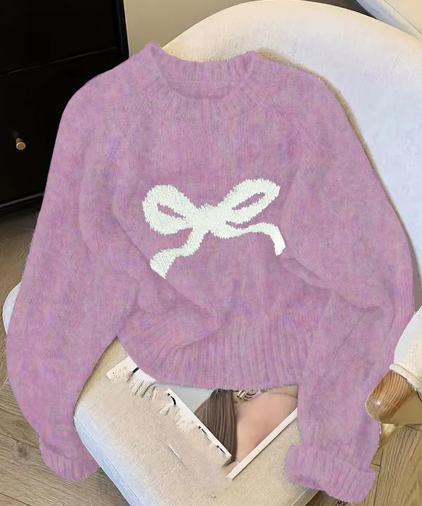 GRACIE™ - Elegant Bow Knit Sweater for Fall & Winter Fashion