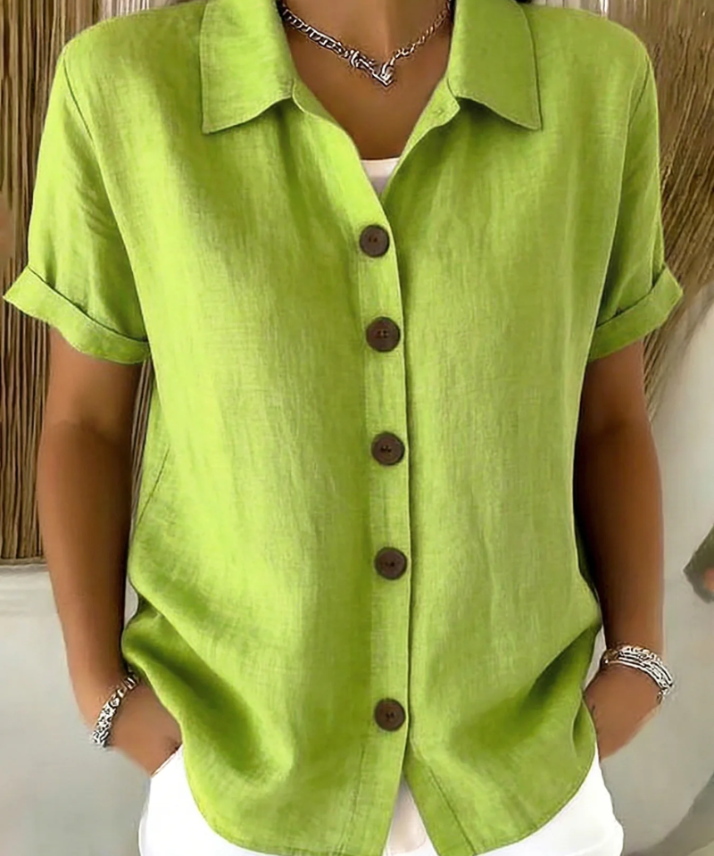 ZARA BUTTON FRONT BLOUSE