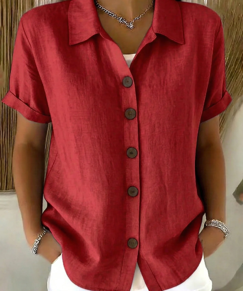 ZARA BUTTON FRONT BLOUSE