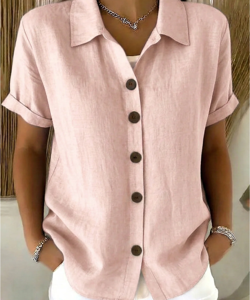 ZARA BUTTON FRONT BLOUSE