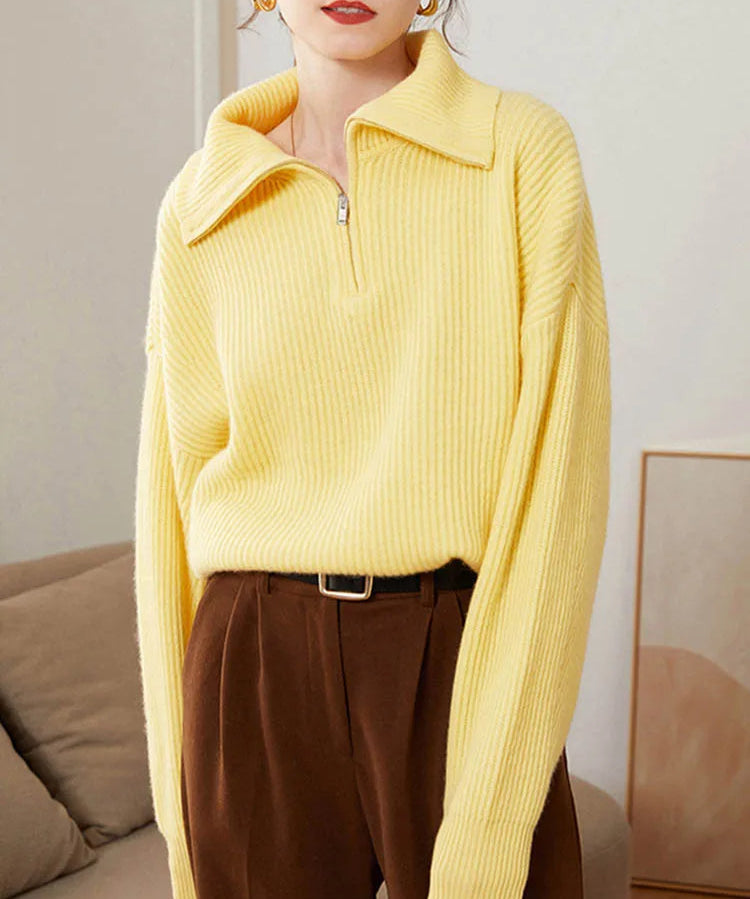 ELODIE™ - Comfy Half-Zip Sweater
