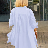 CÉLINA™ - Classy Long Shirt Jacket