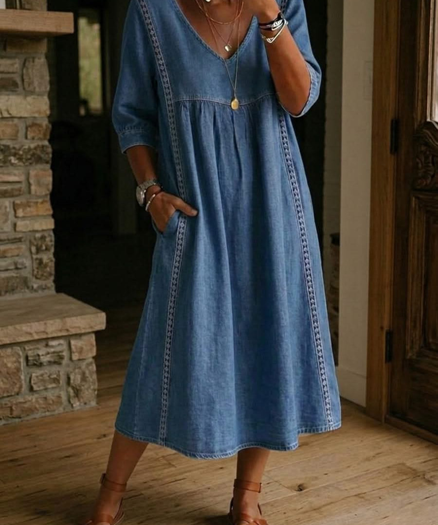 DAISY LACE TRIM DRESS