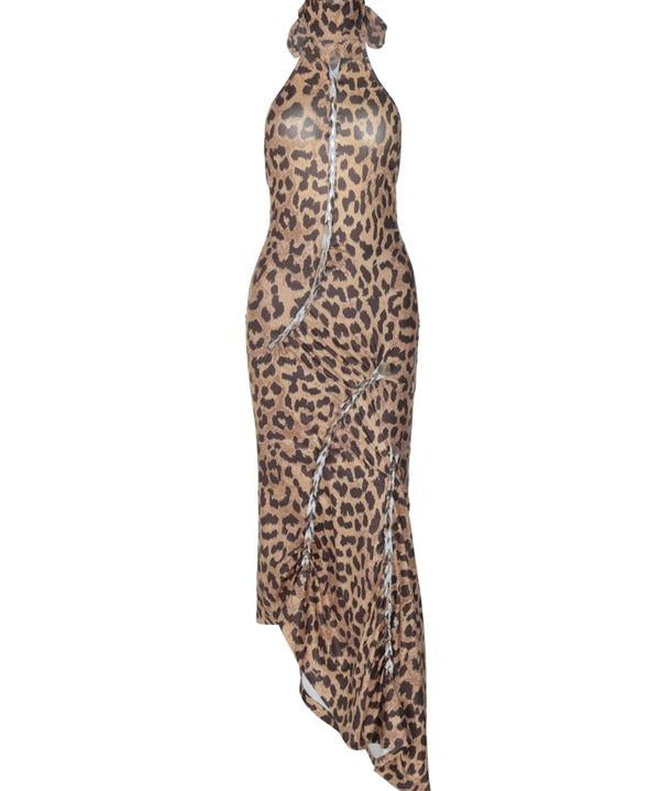 ELIZABETH™ - Sexy Backless Leopard Bodycon Dress for Parties