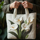 Handcrafted Bag - White Calla Lilies