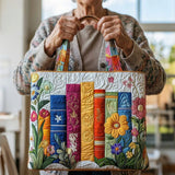 Artisanal Tote Bag - Floral Library