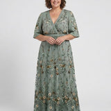 ELSIE V-NECK FLORAL DRESS