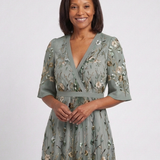 ELSIE V-NECK FLORAL DRESS