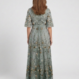 ELSIE V-NECK FLORAL DRESS