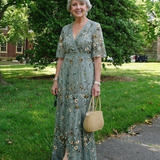 ELSIE V-NECK FLORAL DRESS