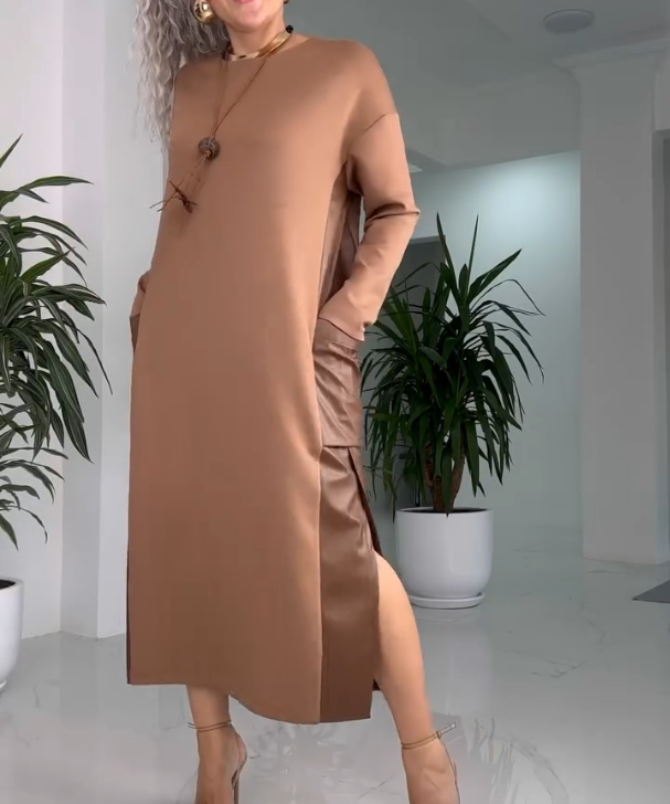 MARILYN™ - Classic Minimalist Midi Dress