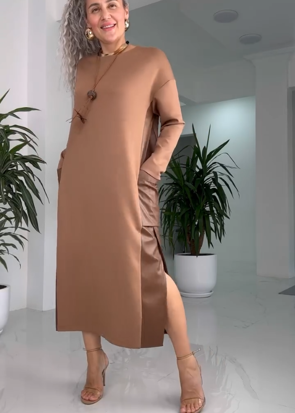 MARILYN™ - Classic Minimalist Midi Dress