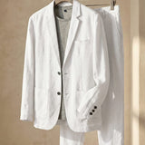 ENZO REFINED LINEN SUIT