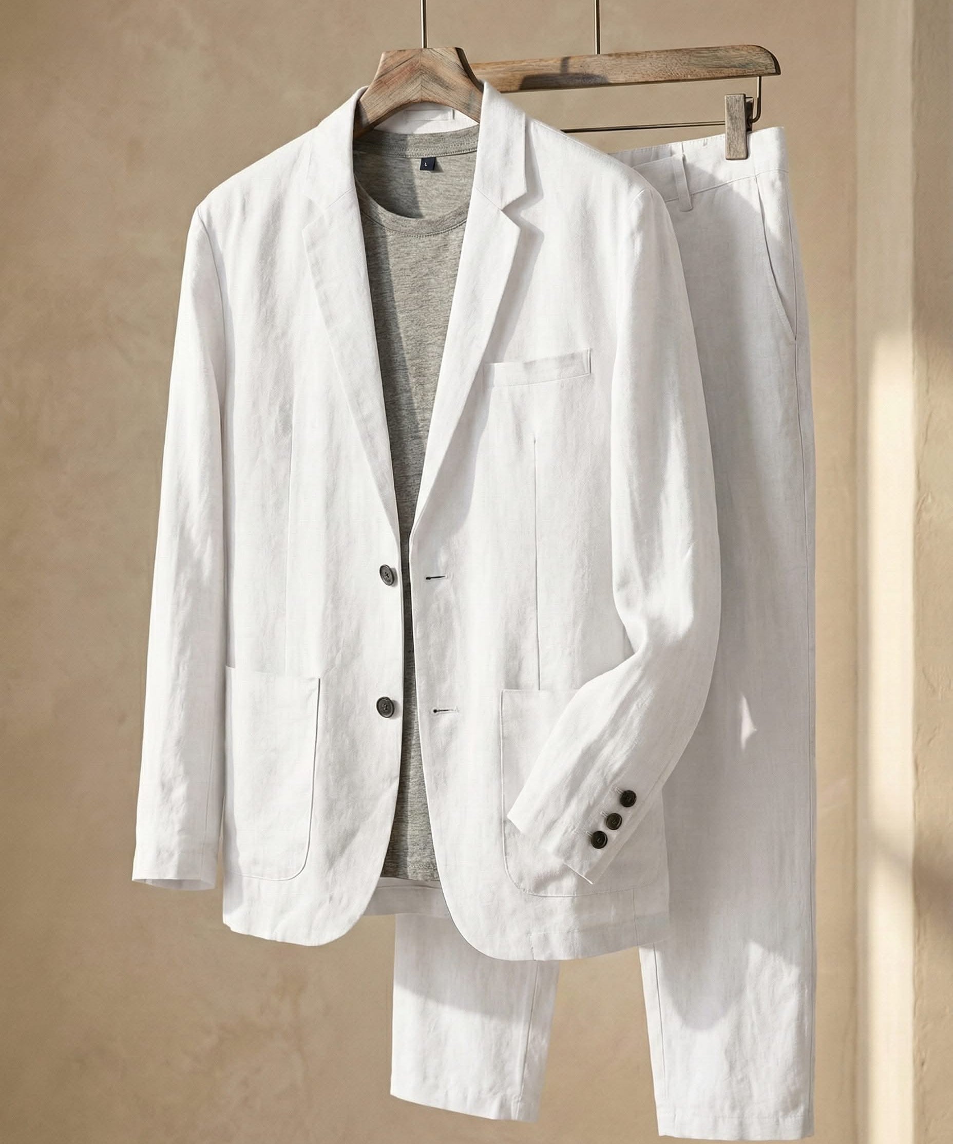 ENZO REFINED LINEN SUIT