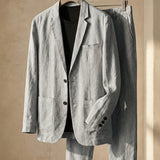 ENZO REFINED LINEN SUIT
