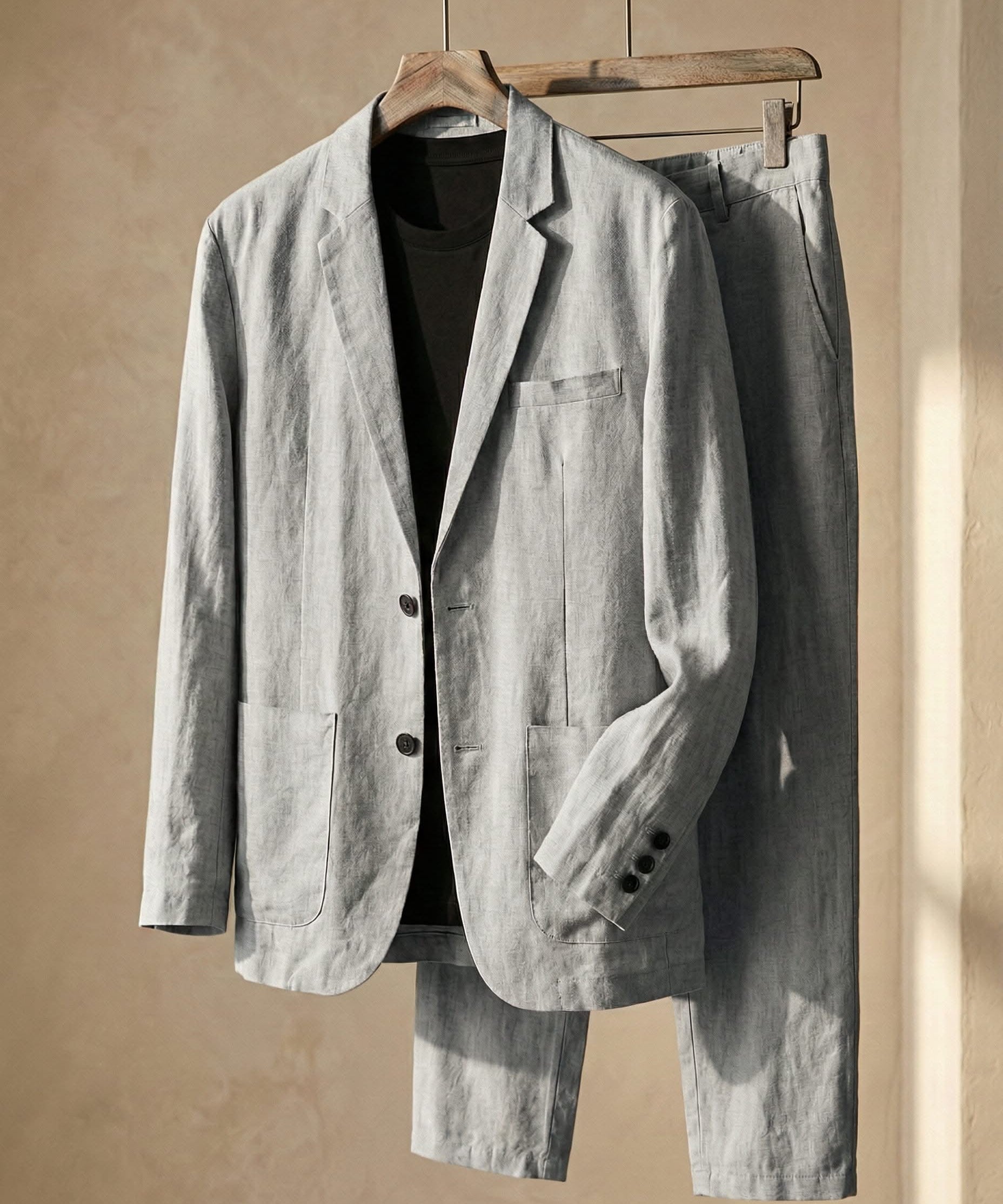 ENZO REFINED LINEN SUIT