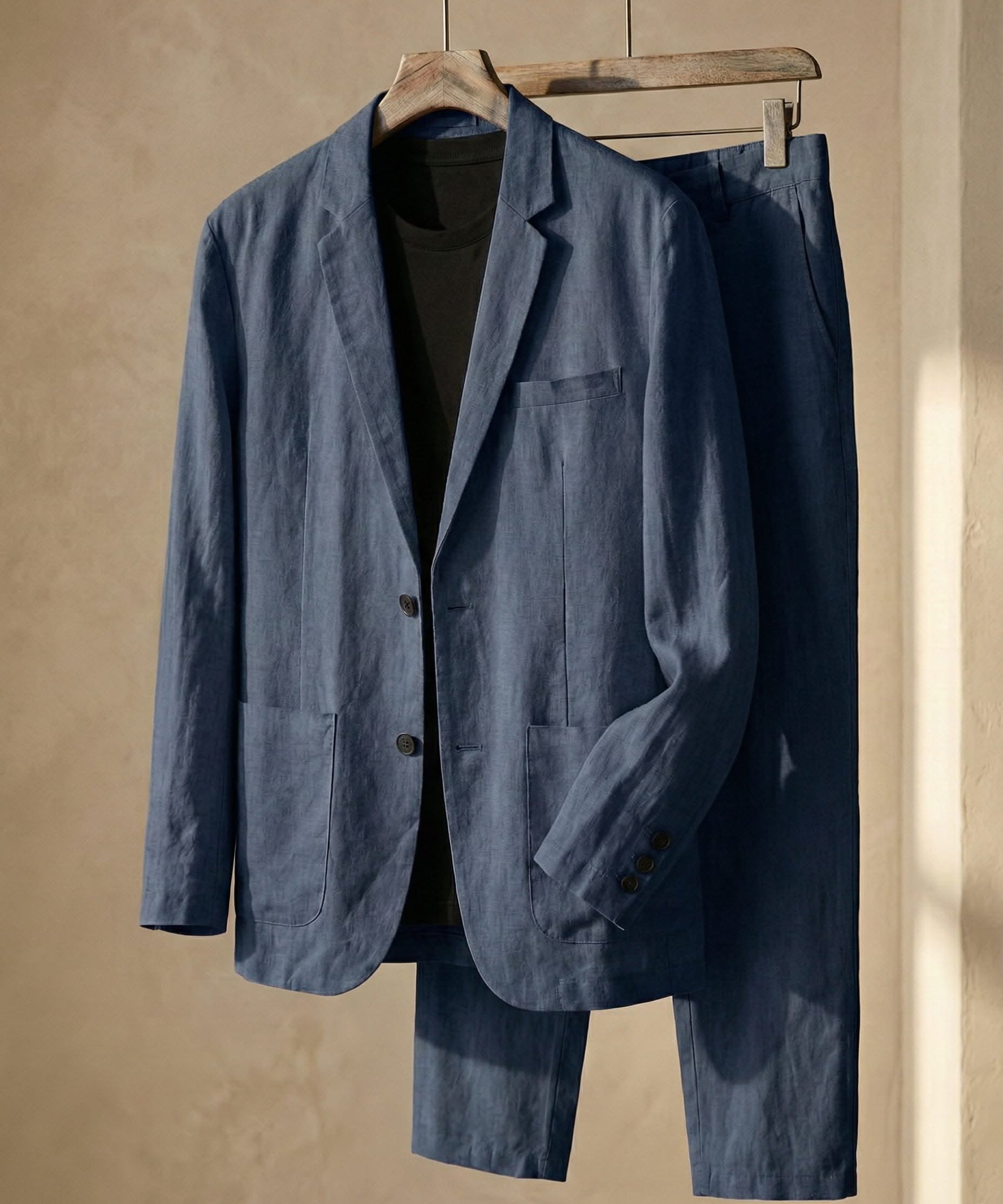 ENZO REFINED LINEN SUIT