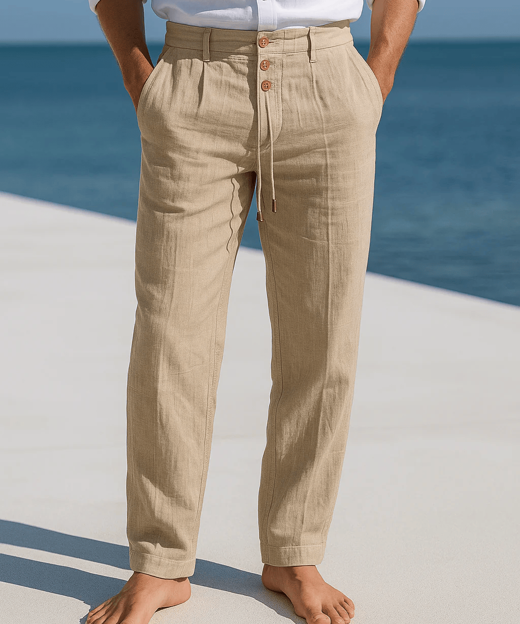 ETHAN LINEN TROUSERS