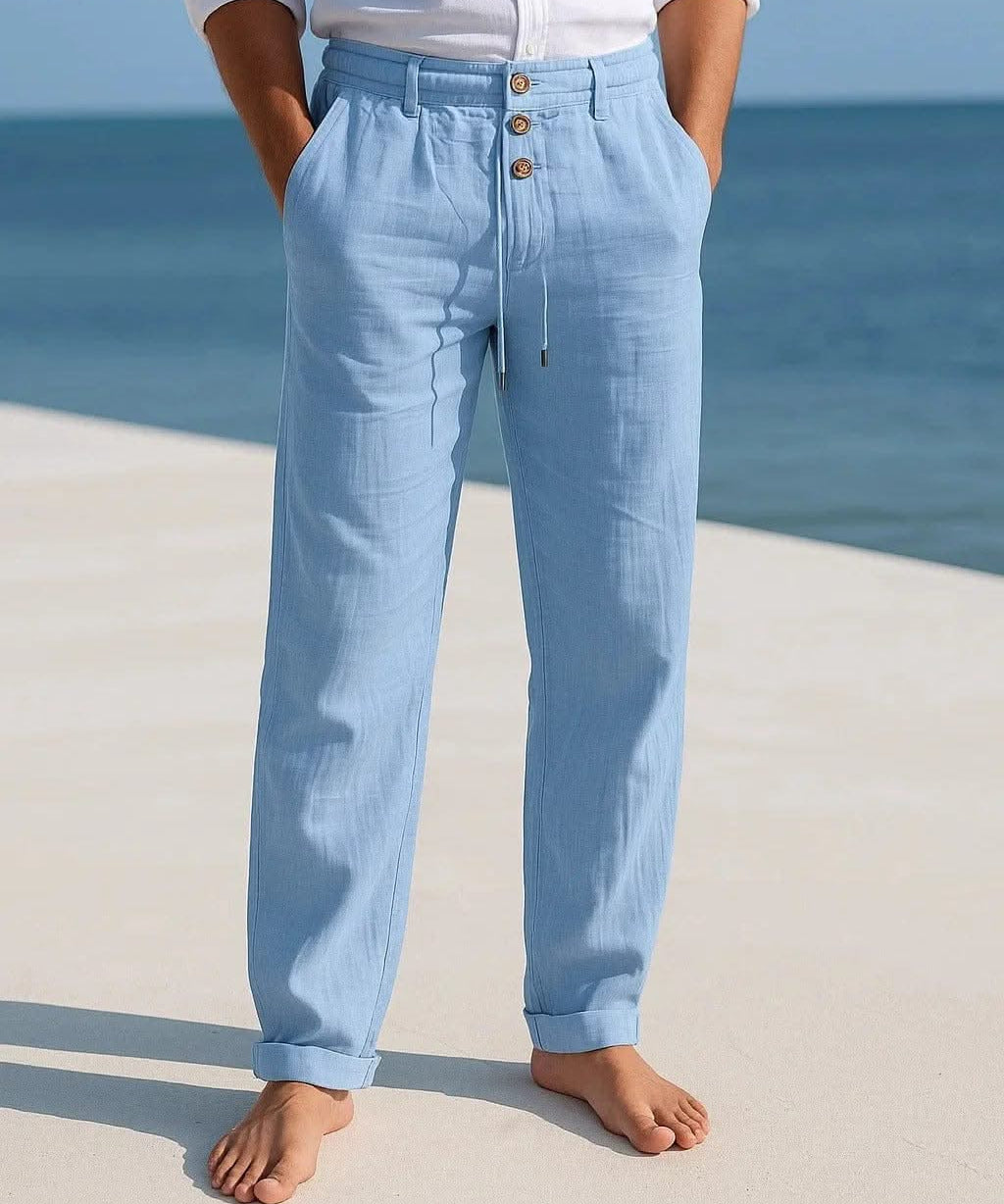 ETHAN LINEN TROUSERS