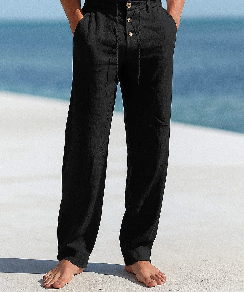 ETHAN LINEN TROUSERS