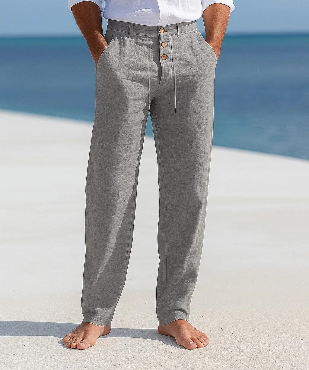 ETHAN LINEN TROUSERS
