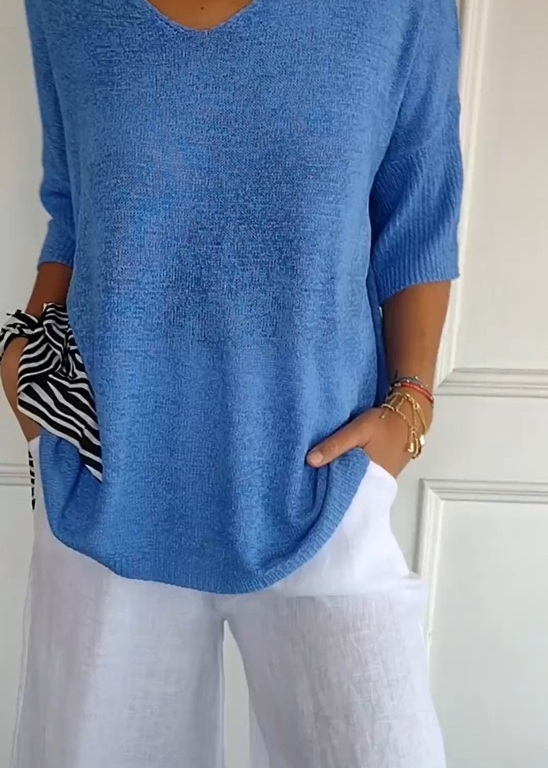 LAUREN™ - Casual V-Neck Top